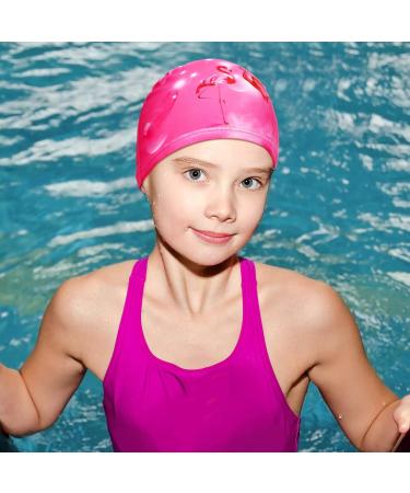 3-Piece Children's Bathing Caps for Girls (Ages 2-8) | Comfortable Swimming Caps for Toddlers & Youth - Buy Online on GoSupps.com