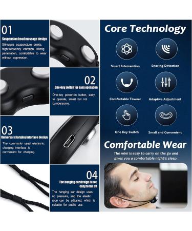 Smart Adjustable Anti Snoring Device | USB Rechargeable | Snoring Prevention Aid for Improved Nose Breathing - Buy Online on GoSupps.com