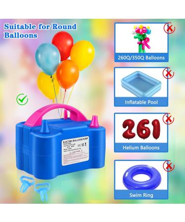 QIPUMP Balloon Pump Electric Air Pump Balloons - Blue - Buy Online on GoSupps.com