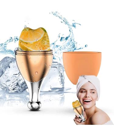 Buy Ice Face Roller | Food-Grade Silicone Facial Massager for Glowing Skin & Shrinking Pores - Reusable Beauty Tool (Orange - Buy Online on GoSupps.com