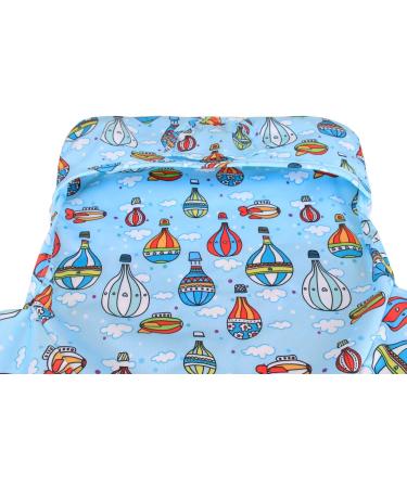 Luxja Baby Waterproof Long Sleeve Bib for Toddlers (6-24 Months) - Hot Air Balloon Design - Buy Online on GoSupps.com