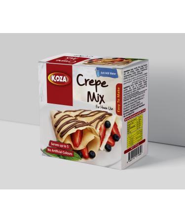 Koza Cr pes-Dough 171gr |Small pack |Baking mix for crepe or pancake |Easy preparation only with water |Crepe Mix |Pancake |Halal |Fast snack |Crepes classic 1 piece (1 Pack)