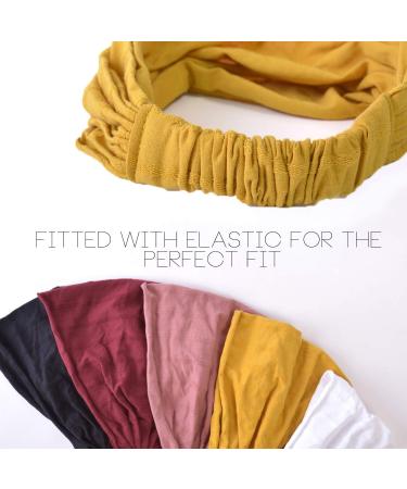 CHARM Cotton Hairband Headband Bandana - Soft Wide Chemo Headband for Men & Women | Japanese White Design - Buy Online on GoSupps.com