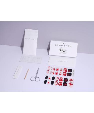 DANNI & TONI 28 Stickers Semi Cured Nail Wraps - Crime Scene Gel Nail Polish Strips - Buy Online on GoSupps.com
