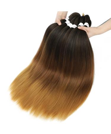 8 Packs Pre-Stretched Braiding Hair- 26 Inch Crochet Twist Braids for Black Women (1B/30/27) - Buy Online on GoSupps.com