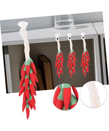 FAVOMOTO 4pcs Chili Skewers Home Accents Decor Home Decor Kinderwagen Toys Vegetables Decorative Fake Chili Props Simulated Chili Miniature Decorate Accessories Model Ornaments Metal Red 8.00X1.80X1.80CMx4pcs Redx4pcs - Buy Online on GoSupps.com