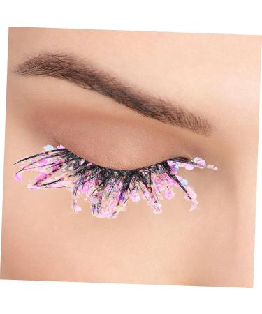 POPETPOP 2 Pairs Fake Eyelashes Makeup Eyelashes False Eyelashes Cosmetic Lashes for Women Christmas Eyelashes Fluffy Glitter Eyelashes Fluffy Fake Lashes Soft Fiber Halloween Miss Adhesive - Buy Online on GoSupps.com
