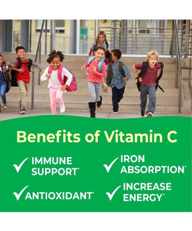 VitaWorks Kids Vitamin C Chewable Tablets | 250 mg | Great Tasting Naturally Sourced Orange Flavor | Vegan Non GMO Gluten Free Vitamins | for Immune Support | for Children | 120 Chewables - Buy Online on GoSupps.com