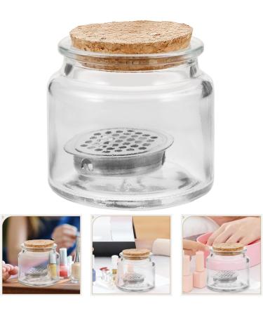 FOMIYES Nail Art Dappen Dish with Wooden Lid Acrylic Liquid Powder Dappen Monomer Dish Glass Crystal Cup Acrylic Powder Holder Acrylic Glass Jar for Nail Manicure Care Tools - Buy Online on GoSupps.com