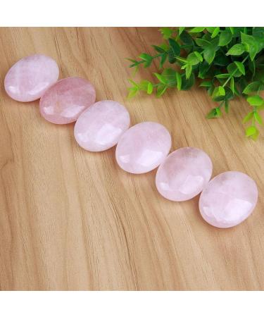Rose Quartz Palm Stone Natural Stones and Minerals Crystals Spiritual Good Luck Decoracao para Casa - Stones - - (Size: About 43-45mm) - Buy Online on GoSupps.com