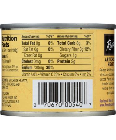 Reese Petite Artichoke Hearts | 7 oz (Pack of 12) - Premium Quality Canned Artichokes - Buy Online on GoSupps.com