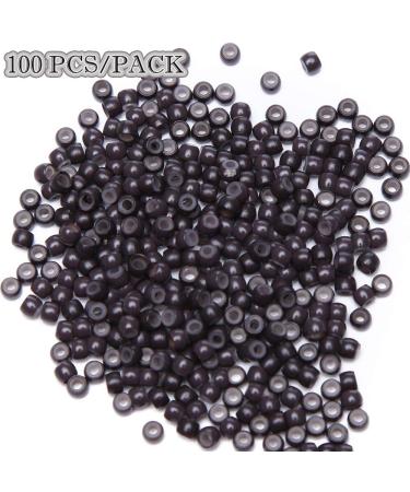 SEGO 100pcs Dark Brown Nanorings with Silicone Inserts | Hair Extensions & Microring Hairpieces - Buy Online on GoSupps.com