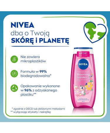 Beiersdorf AG Nivea Shower Gel Blooming Garden 250ml - Buy Online on GoSupps.com