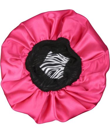 Jenny CAPP Double Satin Cap - Reversible Luxury Satin Bonnet in Fuchsia - Buy Online on GoSupps.com