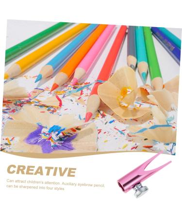 Housoutil 2pcs Eyebrow Sharpening Tool Metal Pencil Colorful Eyeliner Sharpener for Eyeliner Pencil Cylinder Pinkx2pcs 4.5x2cmx2pcs - Buy Online on GoSupps.com