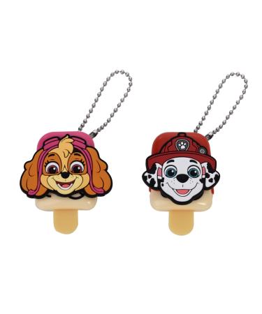 Mevsim Store-Paw Patrol Lip Balm for Kids - Vegan - 2 Pack - Strawberry and Cherry Flavor - Lip Care - Moisturizing - Cute Hanger Included