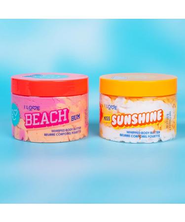 I LOVE Cosmetics Miss Sunshine Whipped Body Butter - Body Moisturizer for Women - Shea and Cocoa Butter Avocado Oil - Vanilla Caramel Scent - 8.5 oz - Buy Online on GoSupps.com