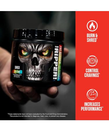 JNX SPORTS The Ripper! Shredding Thermogenic Fat Burner - Sour Candy 30 Servings | Advanced Fast Acting Stim Thermogenesis Appetite Suppressant for Men & Women - Buy Online on GoSupps.com