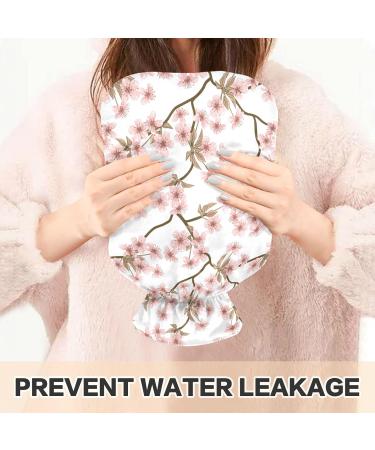 Buy Pink Cherry Blossom 2L Hot Water Bottle with Cover - Pain Relief & Hand/Feet Warmer for Winter - Buy Online on GoSupps.com
