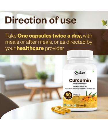 ORIBITE Curcumin with Black Pepper High Absorption Turmeric Root Extract Supplement for Joint Heart & Immune Support Natural Antioxidant & Inflammation Response Support 60 Capsules Non-GMO - Buy Online on GoSupps.com