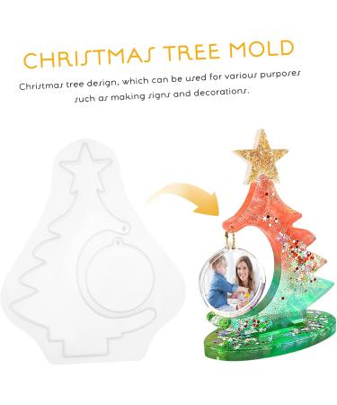 Artibetter 1 Set Silicone Mold Decor Picture Frame Molds Silicone Tree Mold Christmas Tree Jewelry 3D Crafts - Buy Online on GoSupps.com