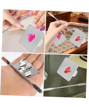 Balacoo Tool 4 Sets Ring Palette - Essential Makeup & Manicure Color Mixing Tools | Stainless Steel Foundation & Concealer Plates for Professionals - Buy Online on GoSupps.com