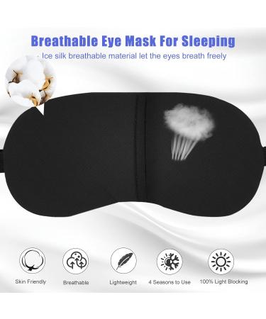 Cavoilu Silk Eye Sleeping Mask with Gel Eye Cooling Mask - for Dark Circles, Puffiness, Dry Eyes - Home, Office, Travel - Women's Gift - Buy Online on GoSupps.com