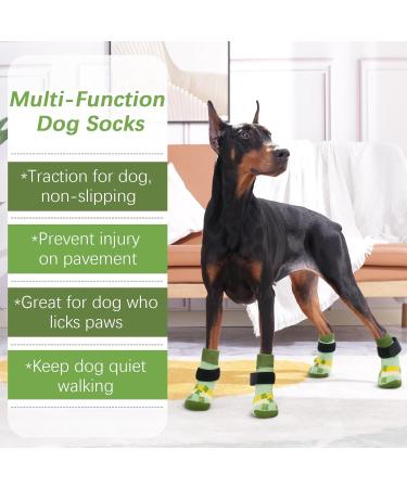 Kuoser Dog Socks - 3 Pairs Anti-Slip Paw Protection for Hardwood Floors | Dog Shoes | L (6-Pack) - Buy Online on GoSupps.com