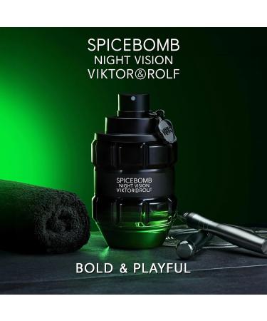 Viktor&Rolf - Spicebomb Nightvision Eau de Toilette Spring Gift Set - Woody & Spicy - Cologne for Men - With Notes of Citrus & Tobacco - Full Size 3 Fl Oz & Travel Size 0.68 Fl Oz - Buy Online on GoSupps.com
