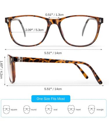 Mamjoin Blue Light Blocking Glasses | Anti Eye Strain Computer Glasses for Men Women | UV Filter Bluelight Blocker | Black & Leopard Frame - Buy Online on GoSupps.com