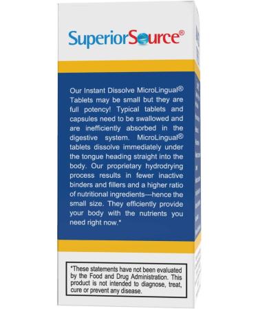 Buy Superior Source Advanced Triple K 30 MicroLingual Instant Dissolve Tablets - High Potency Vitamin K Supplement - Buy Online on GoSupps.com