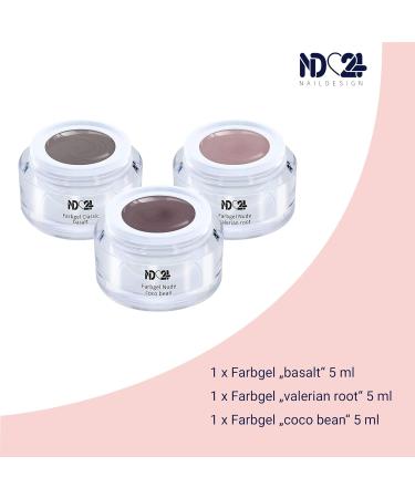 Light Nude Collection Set - Studio Quality UV LED Gel for Brown Skin - 3 x 5ml | International Shipping - Buy Online on GoSupps.com