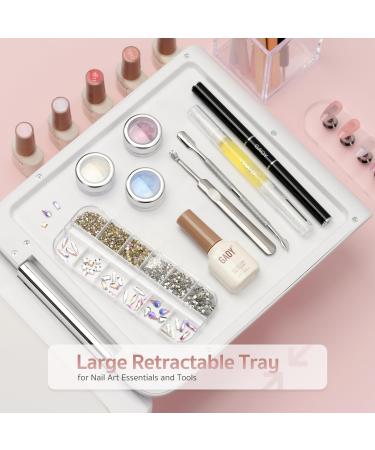 GAOY Professional Nail Curing Lamp - Mega UV LED Light for Salon Gel Nails with Arm Rest Retractable Tray 5 Timers & Infrared Sensor - Buy Online on GoSupps.com