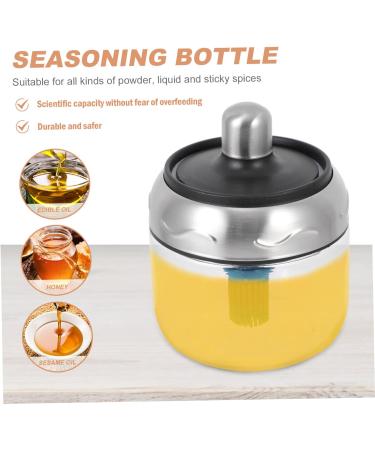 Zerodeko 1pc Castor Seasoning Storage Jar Glass Storage Jar Container with Lids Terrarium Fogger Concise Seasoning Pot Condiment Jars Honey Stainless Steel Storage Tank Pack - Buy Online on GoSupps.com