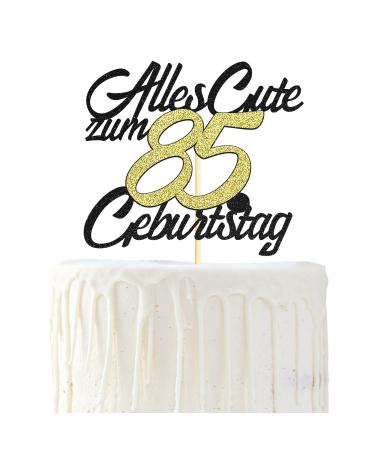 Sumerk 1 piece 85th Birthday Tortendendeko Happy 85th Birthday Cake Topper 85.All Good birthday cake topper 85 years cake decoration for 85 birthday cake decoration young girl man woman woman