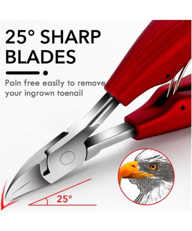 PSGS 1Pcs Professional Nail Cuticle Scissors Black Red Toes Dead Skin Pliers Trimming Tonail Clipper Nipper Manicure Pedicure Tools (Color : Red) - Buy Online on GoSupps.com