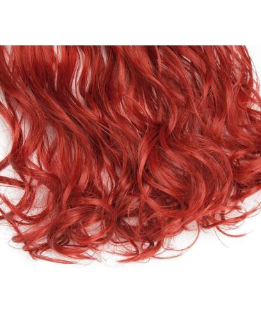 Buy Silk-Co Dark Red Hair Extensions 50cm | Adjustable Band Invisible Cord Corrugated Synthetic Extensions for Women - Buy Online on GoSupps.com