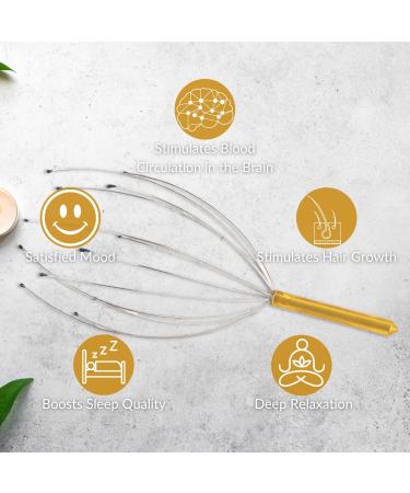 SEDOL Head Massager | Portable Scalp Massage Device for Stress Relief & Hair Growth Stimulation - Shop Internationally - Buy Online on GoSupps.com