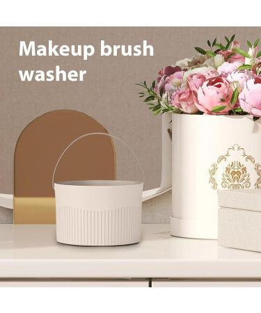 Makeup Brush Scrubber | 3 In 1 Makeup Brushes Cleaner Silicone - Multifunctional Cosmetic Brush Cleaner with Handle Brush Drying Rack for Makeup Sponge Puff Brush Dudok Khaki - Buy Online on GoSupps.com