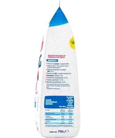 BJORG - Muesli Superfruits Bio - Raisins Cassis Myrtilles Cranberries - Sans Sucres Ajout s - 750 g (Lot de 5) Superfruits 750 g (Lot de 5) - Buy Online on GoSupps.com