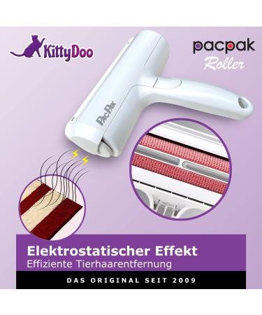Kittydoo Pac Pak Animal Hair Remover | Reusable Lint Roller for Dog & Cat Hair - Perfect for Sofa Carpet & Bed - Buy Online on GoSupps.com