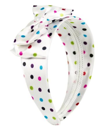 Retro Colorful Dots Headband Hair Accessory | Elastic Bow Style | International Shipping Available - Buy Online on GoSupps.com