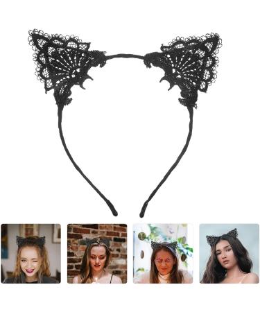 Frcolor Lace Cat Ears Headband Headpiece for Party Costume - Buy Online on GoSupps.com