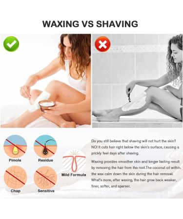 Leaflai 500g Professional Wax Beads Hard Wax Beads Full Body Premium Wax Melt and Apply To Skin Painless Gentle Hair Removal of Full Body Face & Bikini Line(Pearl) White - Buy Online on GoSupps.com