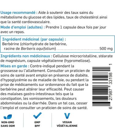 Split Science Berberine 500 mg per capsule | Pack of 2 180 Easy to Swallow Capsules | Non-GMO Gluten-Free Vegan | Suppports Cardiovascular Health & Glucose Metabolism - Buy Online on GoSupps.com