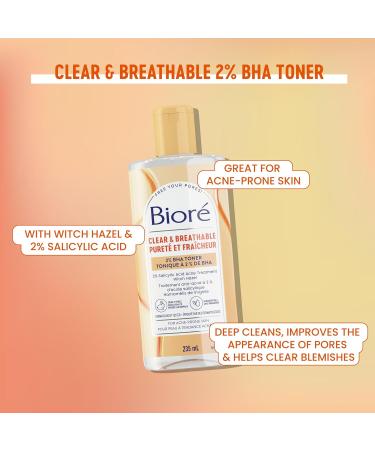 Bior Pore Clarifying Toner with Witch Hazel Acne Prone Facial Skin Care (235 mL) - Buy Online on GoSupps.com