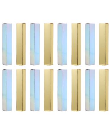 Zerodeko Bo tes Rouge L vres en Papier Gaufr Dor et Holographique 20X120 MM Lot de 100 Pi ces pour Emballage Cosm tique DIY tuis L gers et Robustes pour Voyage et Rangement de