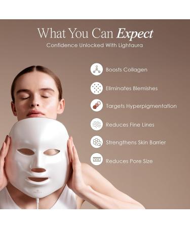 Project E Beauty LED Face Mask - 7 Colors Light Therapy for Anti-Aging Wrinkle Reduction & Radiant Skin - International Shipping - Buy Online on GoSupps.com
