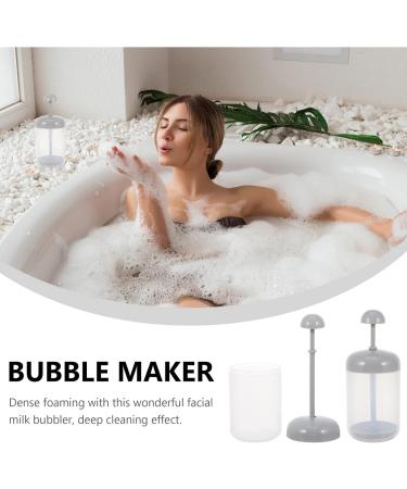  LALAFINA LALAFINA 2 pieces of detergent liquid foaming cleaning products grey gel facial cleaning outside lightweight frother beauty cream inner pump bath shampoo cleaning power for - Buy Online on GoSupps.com