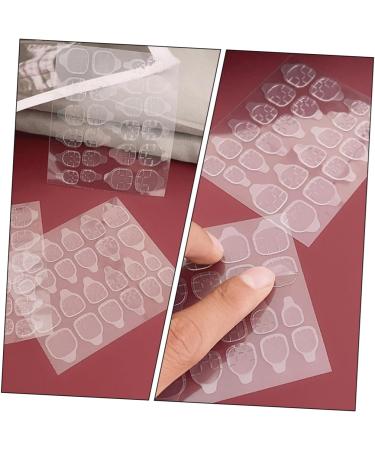  Mipcase Mipcase 20 Sheets of Adhesive Nail Stickers Double Sided False Tips Dongles Glue Tabs Nail Tips Gel Dongles Unique Invisible Plastic Double Sided Adhesive Tape - Buy Online on GoSupps.com
